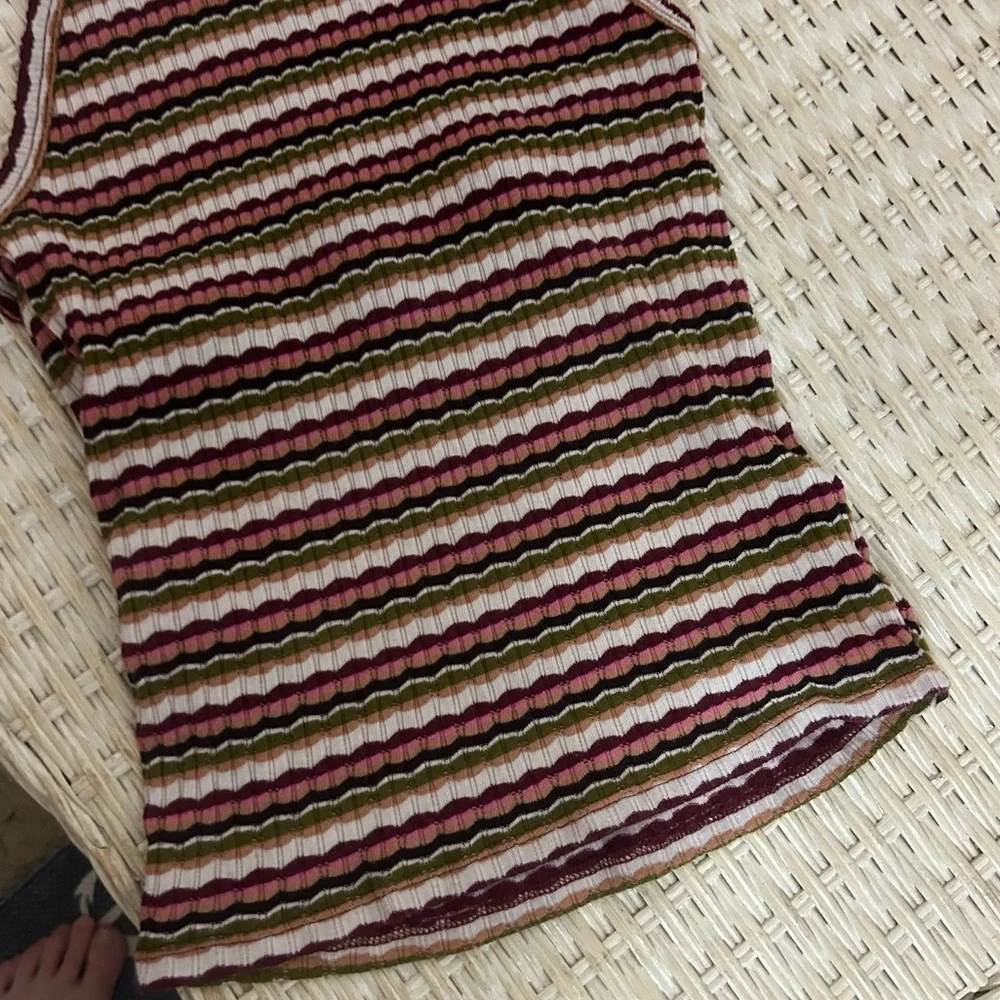 American Eagle striped halter neck tank top
